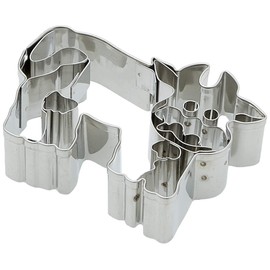 Staedter Cow Embossing Cookie Cutter, 7 cm, Stainless Steel, Silver, 7 x 7 x 7 cm