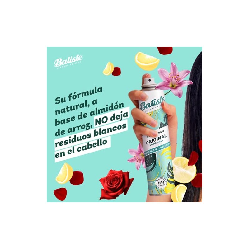 Batiste Shampoo en Seco Original 200 ml. Refresca el Pelo
