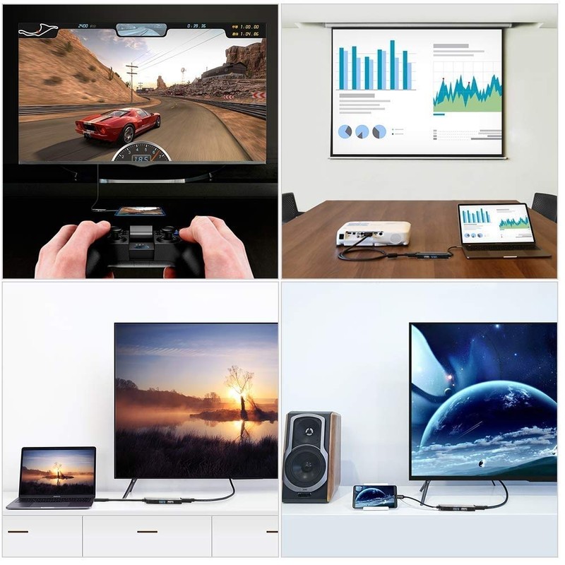 Simplecom DA305 USB 3.1 Type C to HDMI 4 in