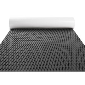 FOCEAN Boat Flooring - EVA Foam Sea Boat Decking Dark Gray Diamond Marine Deck Mats for Bass Boats Pontoon Boats Jon Boats RV Yacht Kayak Floor 47.2''x 15.7''