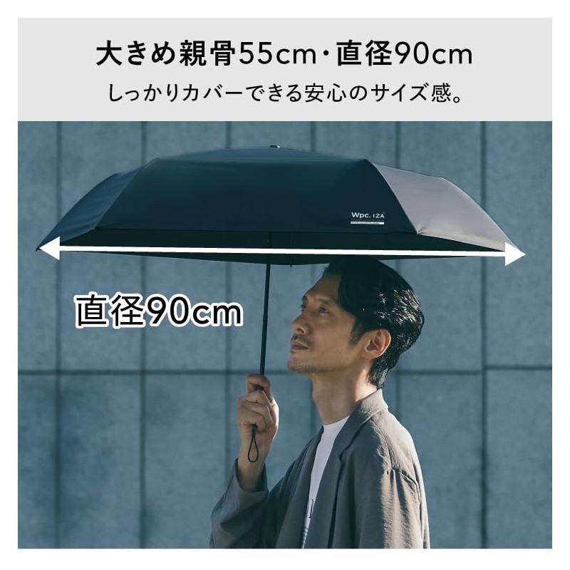Wpc. IZA Men's Sunny and Rainy Umbrella [100% Light Blocking
