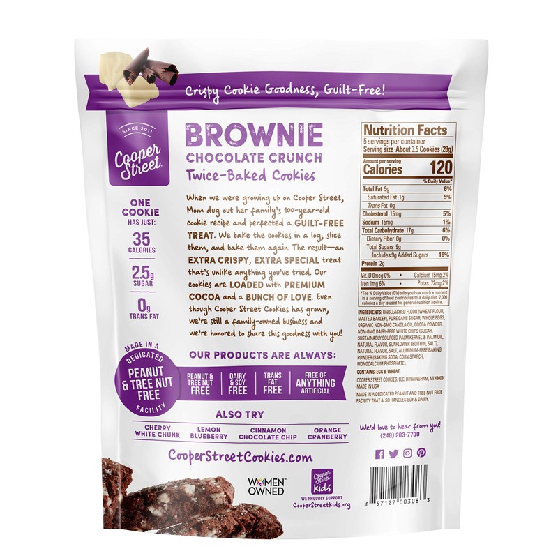 COOPER STREET BAKERY Chocolate Brownie Cookie Crunch, 5 OZ