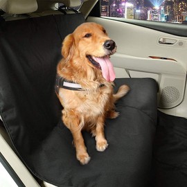 Greensen Dog Blanket Car Back Seat Waterproof Scratch-Resistant Back Seat with Adjustable Straps Universal Car Seat Cover Car Seat Covers for Dogs 132 x 142 cm