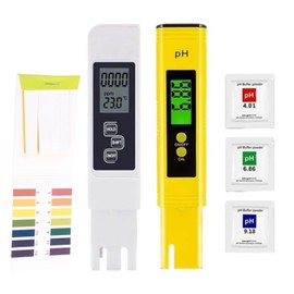 TDS EC PH Meter Set Portable Professional Digital Water Quality Tester Pen 0.01 Acidity