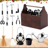 Gnome Accessory Set, 1/12 Miniature Tool Box, 14 Pieces Gnome