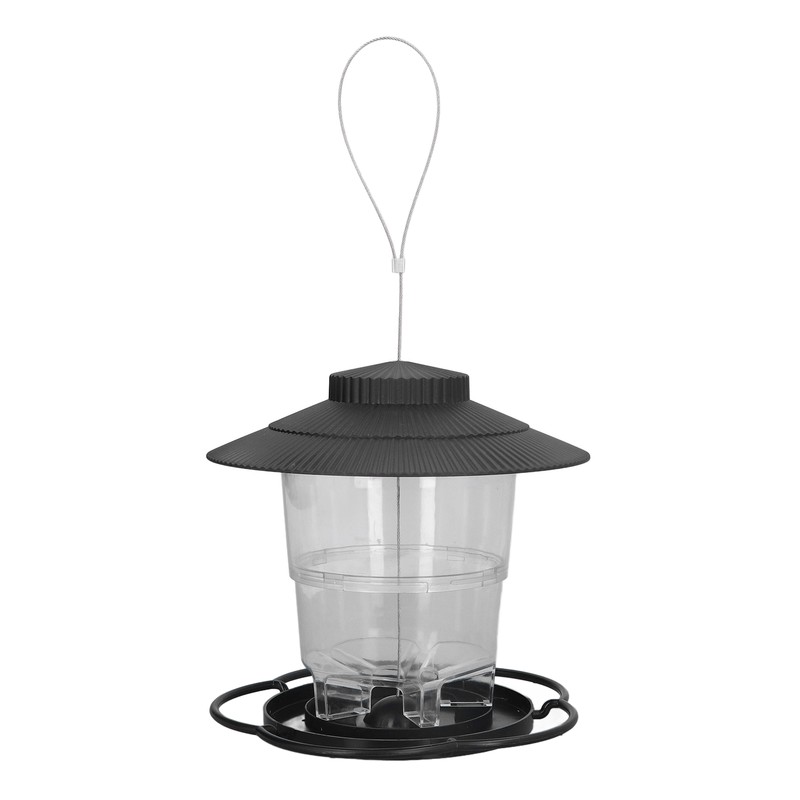 Bird Feeder 1L Durable ABS Easy Filling Transparent Container Portable