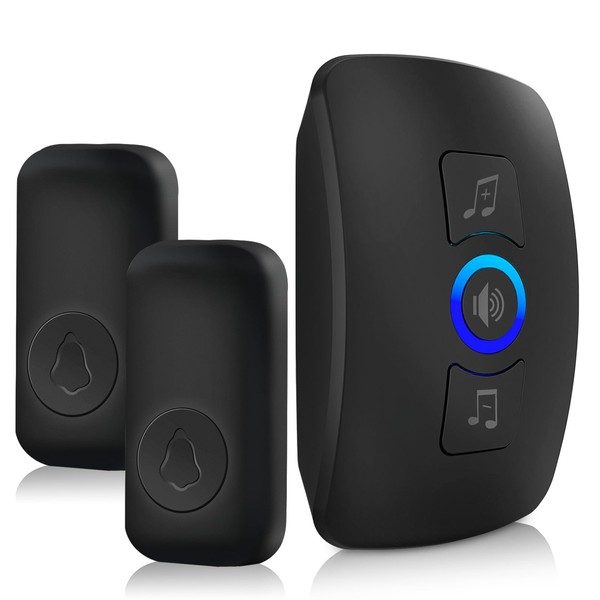 Douevo Doorbell Chime, IP55 Water Resistant, 60 Melodies, 5 Levels
