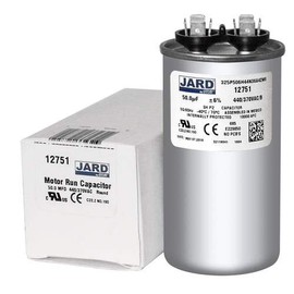 50 uF x 370 or 440 VAC Round Run Capacitor by # 12751
