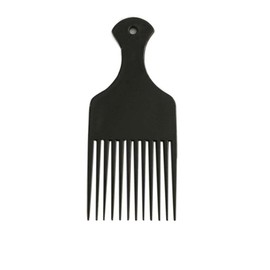 BlingKingdom Plastic 6.3 Inch Smooth Wide Hair Pick Comb Afro Comb Hairdressing Styling Tool for Natural Curly Hair (Black)
