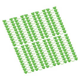 Zerodis Practical Pack of 100 100 Greenhouse Arch Frame Plant Tunnel Clips, Double Head Plastic Clip, Heat Press, Film Clip Clamp, Greenhouse Pipe Connector