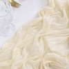 Socomi Beige 14ft Cheesecloth Table Runner 29x170 Inches Boho Rustic