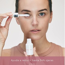 Serum de Ojos. Anti Líneas de Expresion, Para Bolsas y Ojeras, Bacillus Ferment, Rosa Mosqueta, Aminoácidos de Trigo, Semillas de Honey Locust.