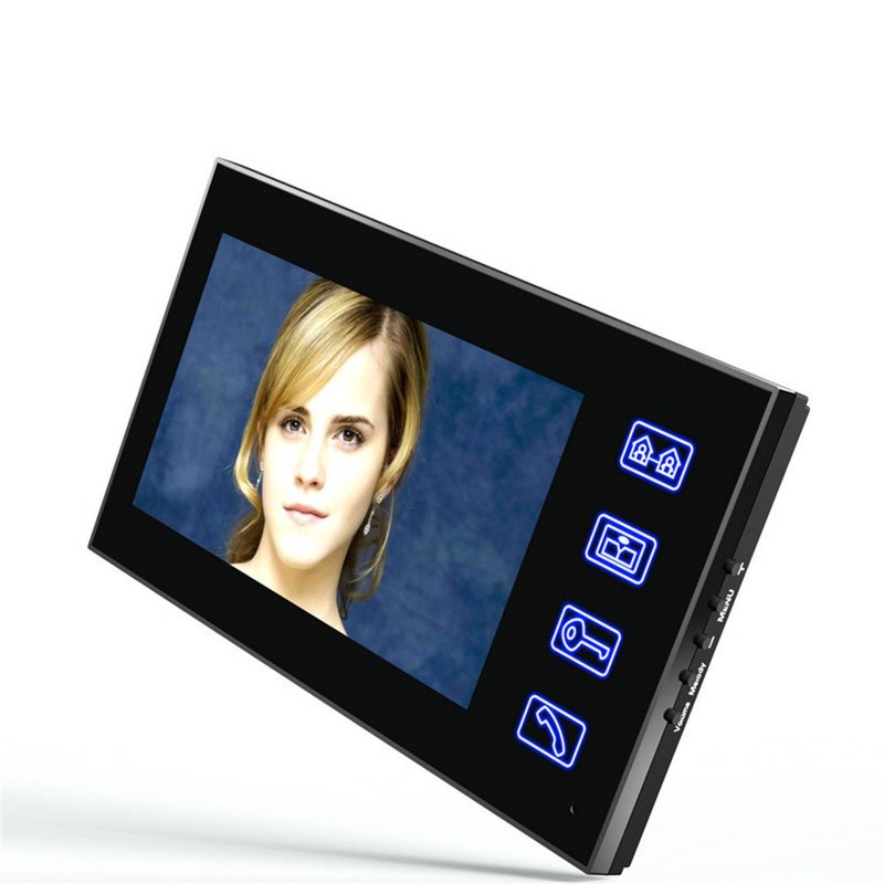 Touch Key 7 Lcd RFID Password Video Door Phone Intercom