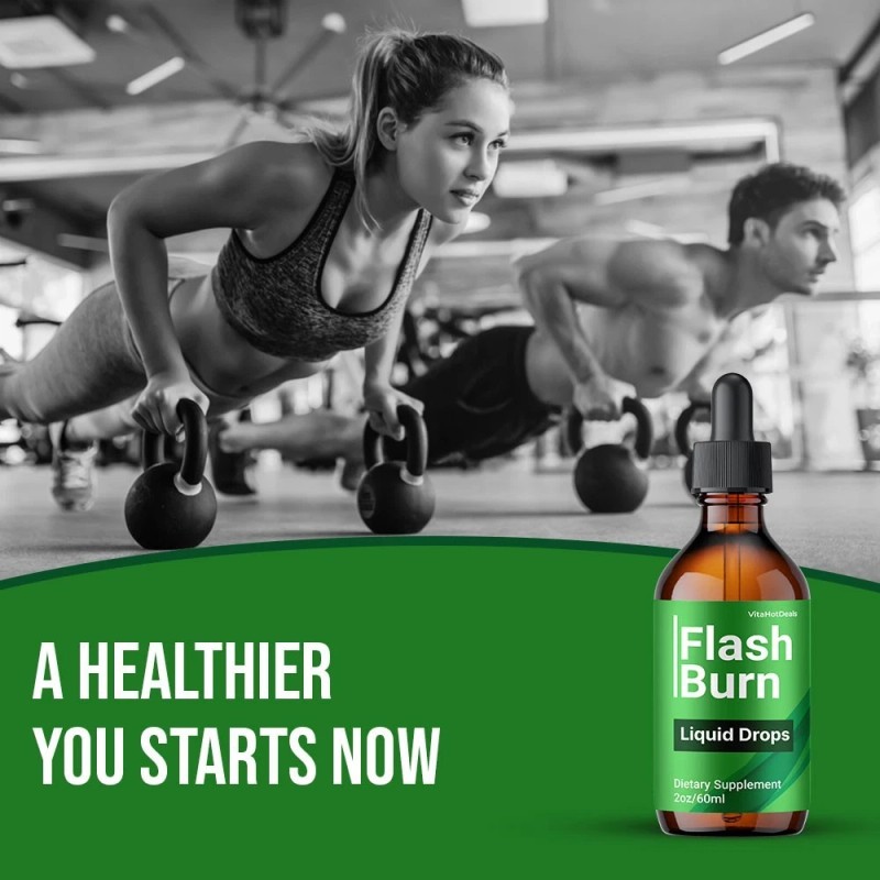 FlashBurn Drops Supplement, Max Strength Flash Burn Liquid formula (2