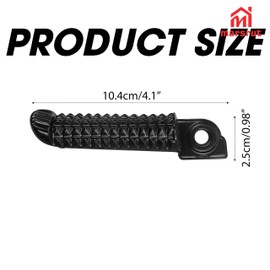 1 Pair Foot Pegs Fits for Yamaha R3 MT-03 YZF R25 MT25 MT03 2014-2023, Front Passenger Motorcycle Footrest Pedal Peg Rest Bracket, Aluminum Driver Footpeg Set, Posapies Para Moto (10Pcs, Color: Black)