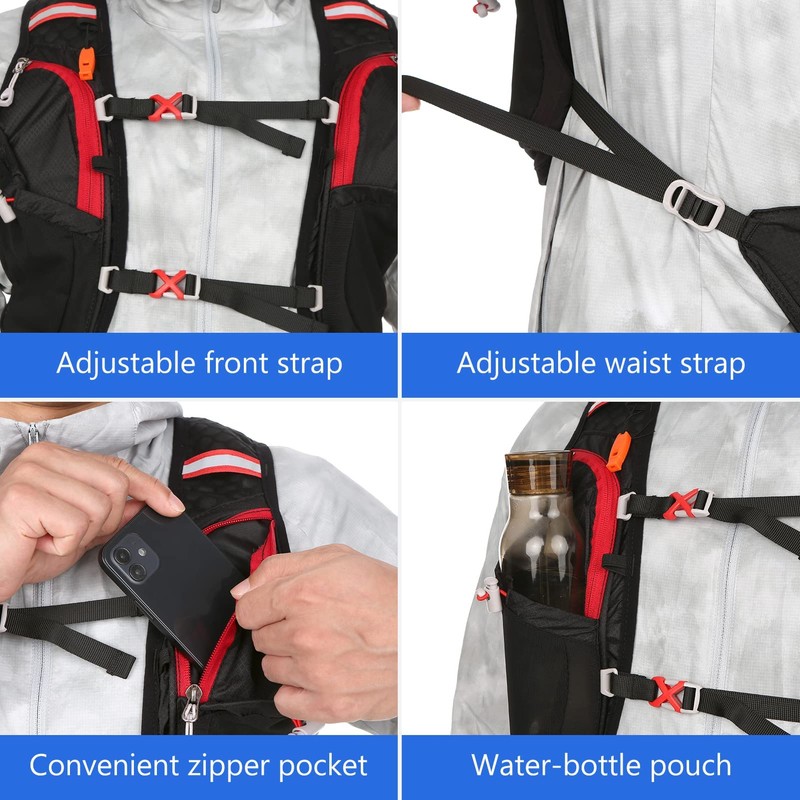 Lixada Hydration Backpack Hydration Pack Lightweight 5L Large Capacity Riding