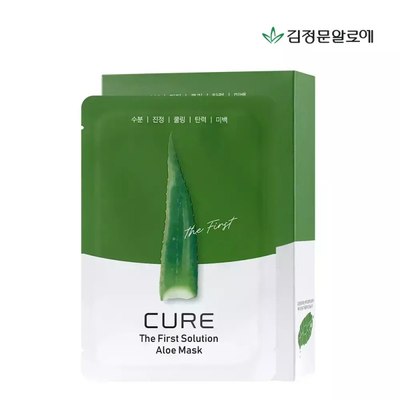 Kim Jung Moon 김정문알로에 큐어 더 퍼스트 솔루션 알로에 마스크