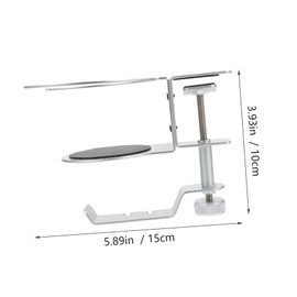 KOMBIUDA Adjustable Headset Hanger and Drink Holder Multipurpose Under Desk Hook for Headphones Bags and More Simple Design Easy Installation Scratch Use