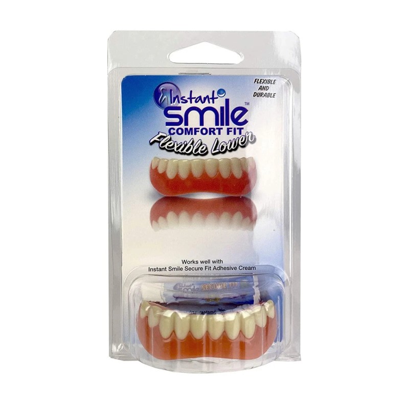 Billy Bob Bottom Teeth Flexible Lower Veneer False Cosmetic secure