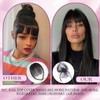 SoBeauyt Bangs Hair Clip 360° Cover Wispy Bangs Real Human