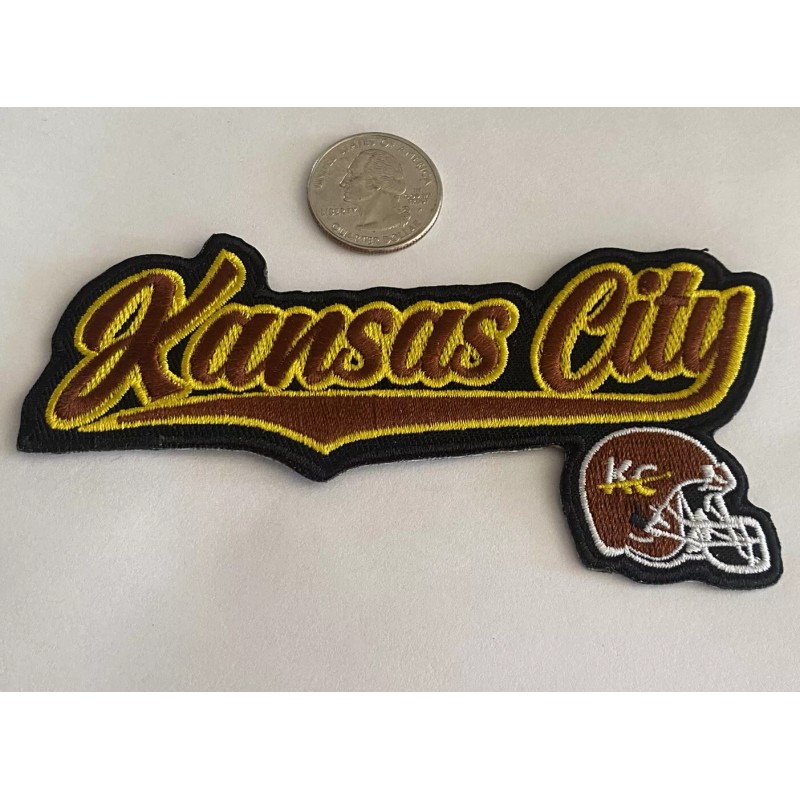 Kansas City Chiefs vintage embroidered iron on patch Approx 5”x