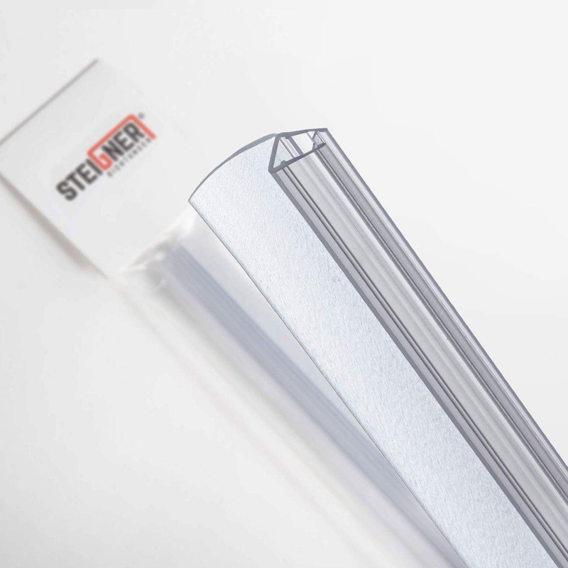 STEIGNER Shower Seal 30cm Glass Thickness 6/7/8mm Straight PVC Replacement