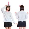 Clearstone Cosplay Halloween Rabbit Headband Set, Unisex White