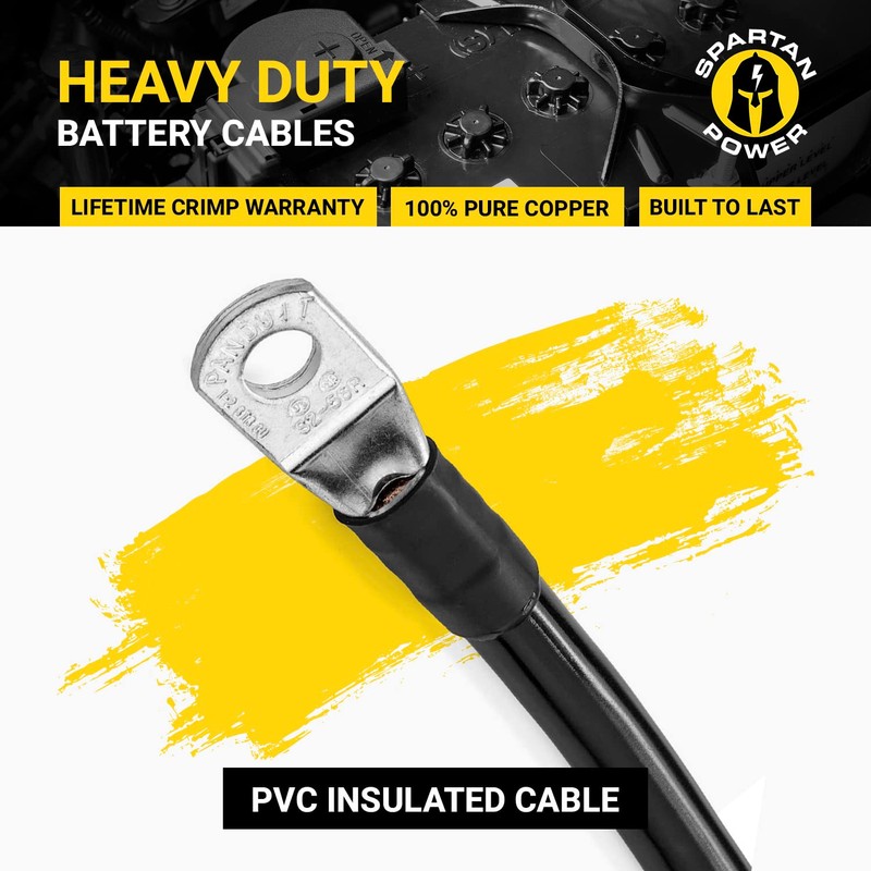 Spartan Power Battery Cable 4 Foot 4 Gauge AWG Wire