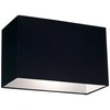 Black Medium Rectangular Hardback Lamp Shade 16" Wide x 8"