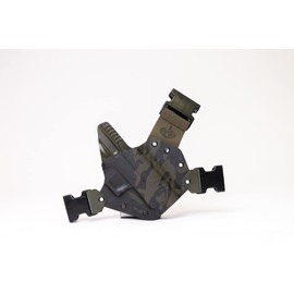 GunfightersINC Chest Holster | Springfield XDM 4.5" | Multi Cam Black | Right Hand