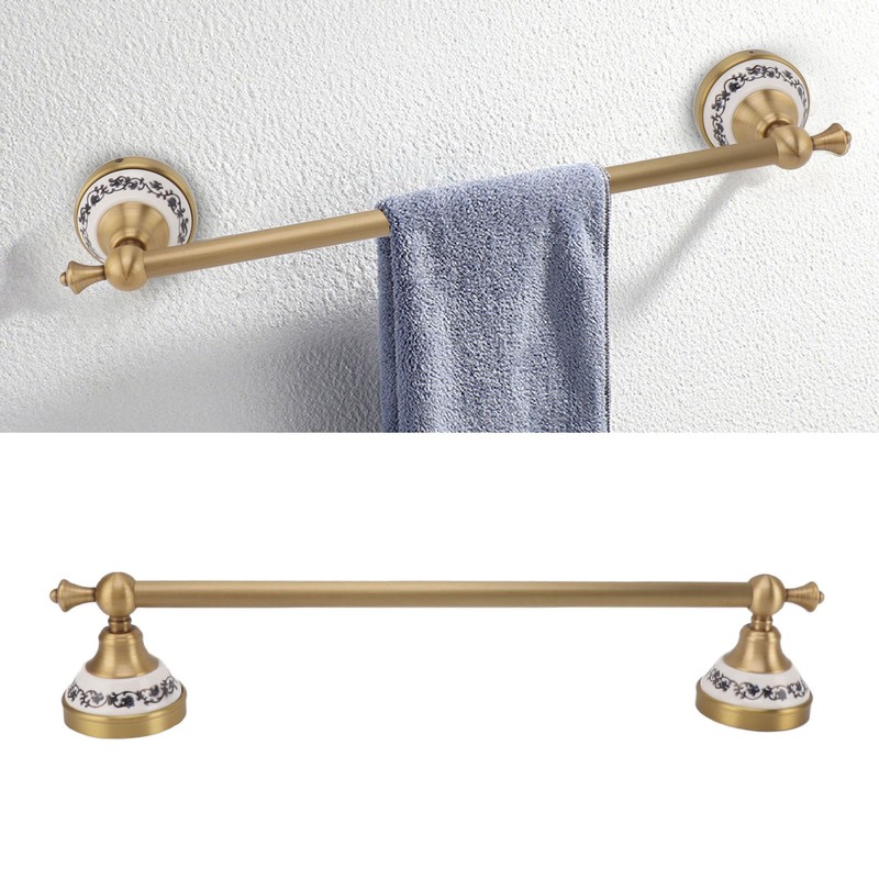 40.5cm Bathroom Towel Bar Copper Bath Towel Rack Single Towel