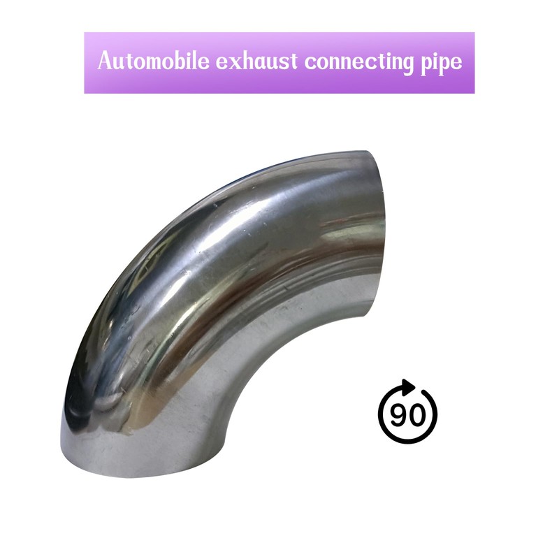 ZYHW OD 3 Inch Stainless Steel Exhaust Bend Tube 90°,