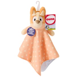 GUND Bingo Sustainably Soft Plush Lovey, Made with Recycled Materials, Baby Blanket with Stuffed Animal, Orange, 13”