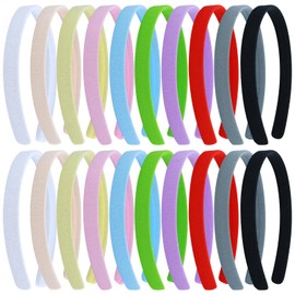 Dizila 20 Diademas De Plástico Liso De 1,5 Cm De Ancho Para Manualidades, Accesorios Para El Cabello Para Mujeres, Niñas, Adolescentes Y Niños.