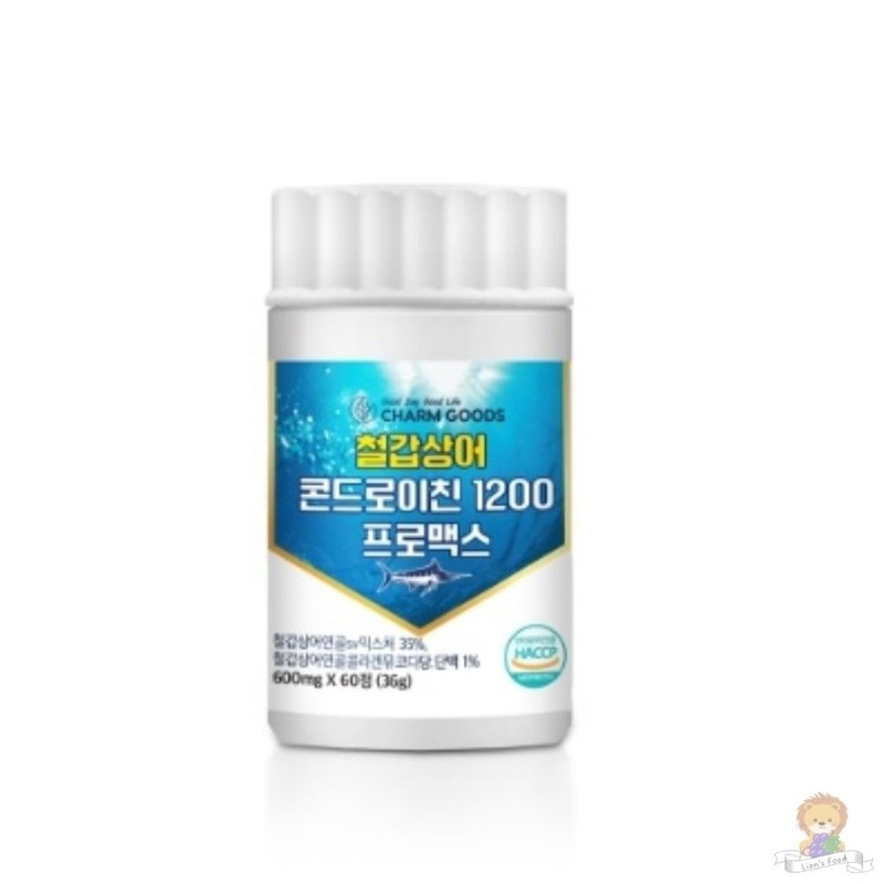 CHARM GOODS 철갑상어 콘드로이친 1200 프로맥스 60정 관절건강 건강기능식품 영양제