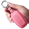 Tukellen for Ford Leather Key Fob Cover with Keychain Compatible