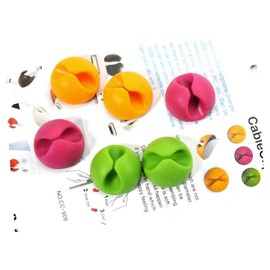 IWOWHERO 10pcs Eco-friendly Cable Wire Wrapper Desktop Cable Organizer Wire Storage Manager Line Manager