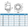 Eisenwaren2000 | M5 Crown Nuts (Pack of 5) - Locking