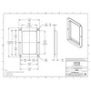 TCH Hardware Steel Recessed Dish - 5" x 7" |