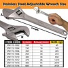 WEDO Adjustable Spanner, Stainless Steel Adjustable Spanner and Pipe Wrench,