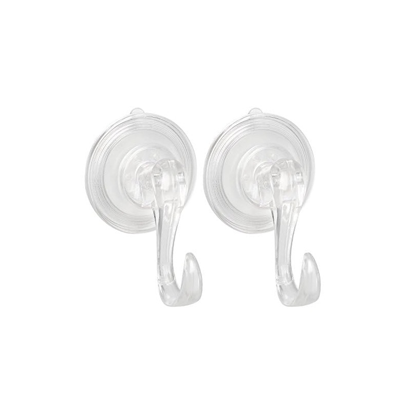 TRIXES 2PC Large Suction Cup with Plastic Hooks - Window