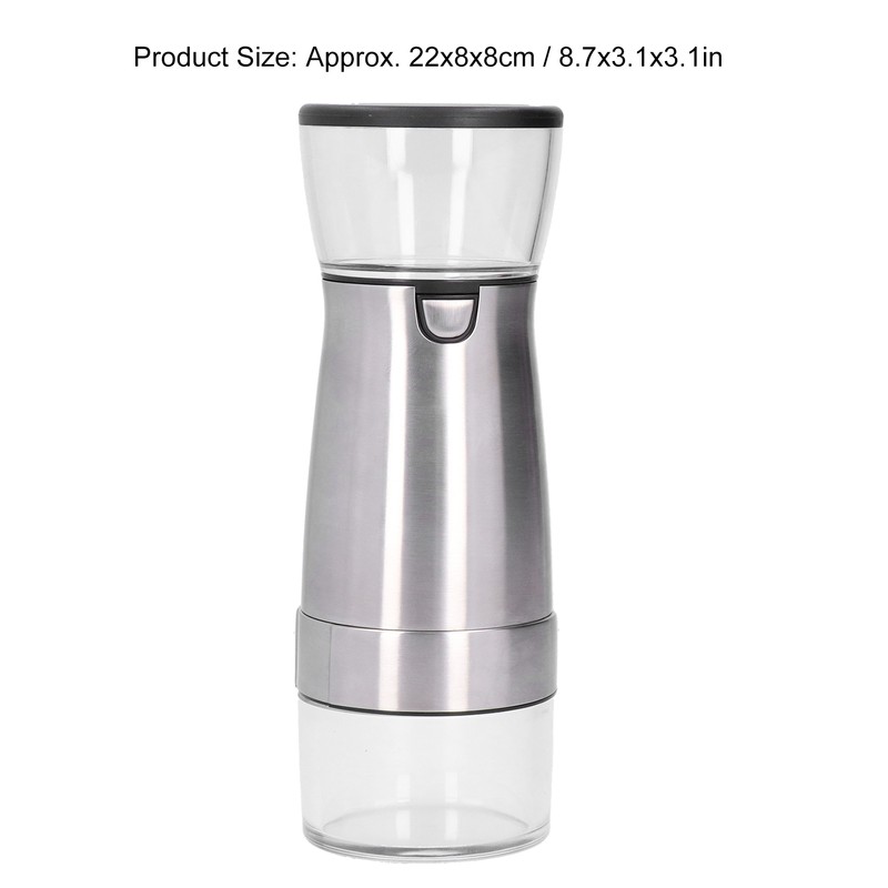 Stainless Steel Electric Grinder USB Charging Automatic Pepper Coffee Bean