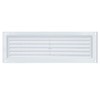 Louvre Vent PVC White 9x3 (225mm x 75mm) Fixed Plastic
