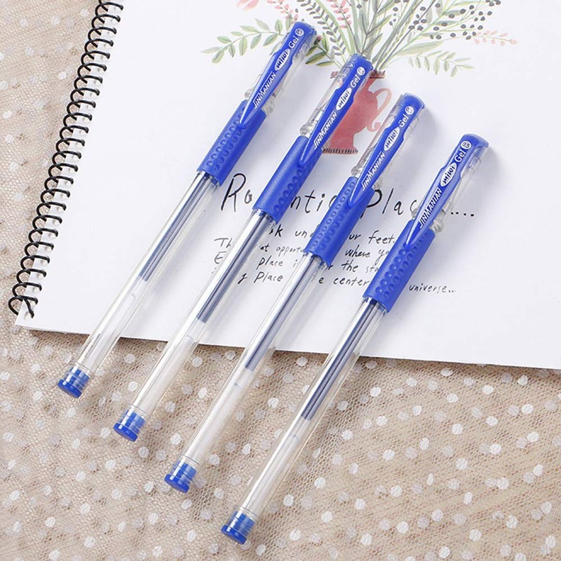 Liquid Writing Pens, 0.5MM Blue Ink Bullet Tip Gel Pens,