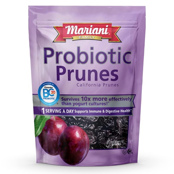Mariani Probiotic Pitted Prunes, 7 oz - Resealable Bag, Dried