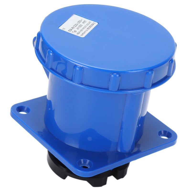 Waterproof Industrial Plug IP67 Compact Insulation 3 Cores Rubber Sealing