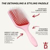 Denman D38 Pastel Pink Power Paddle Brush