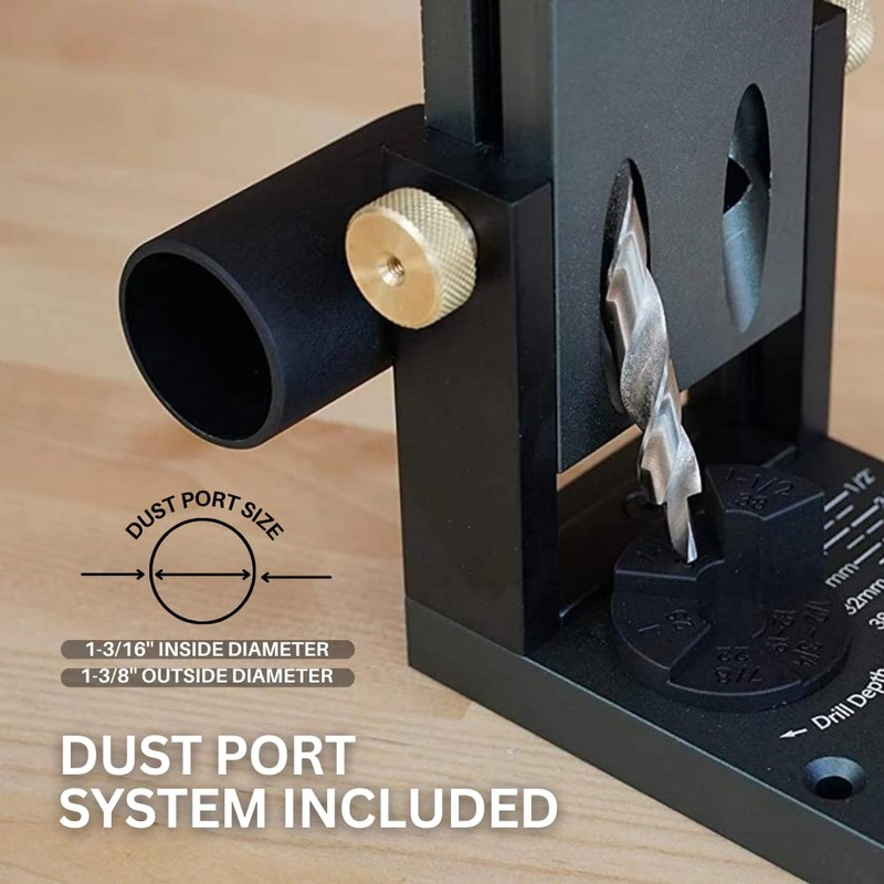 Massca Aluminum Pocket Hole Jig System Pro M2 Adjustable &