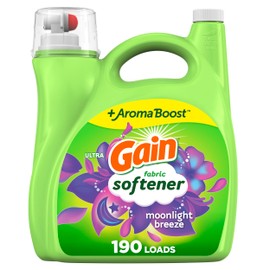 Gain Liquid Fabric Conditioner, Moonlight Breeze Fabric Softener, 190 loads, 140 fl oz
