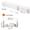 MECCANIXITY T8 Clips Bracket Hanger Fluorescent Tube Light Fixture Holder